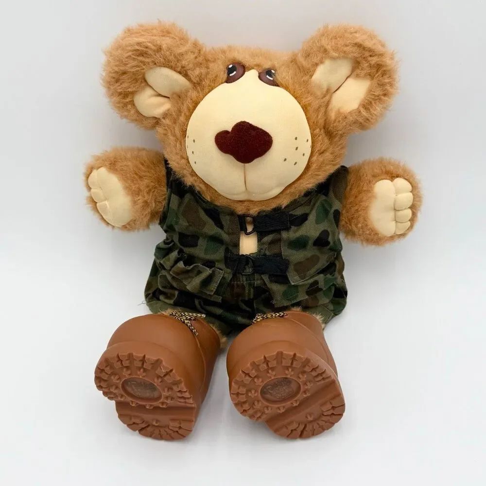 Furskins Vintage Military Bear with Camo Uniform and Boots by Xavier Roberts